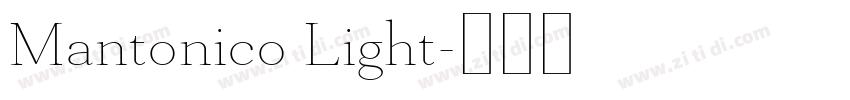 Mantonico Light字体转换